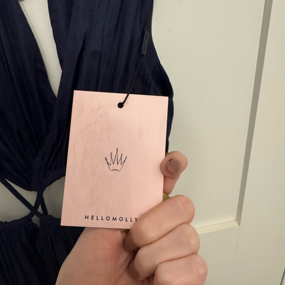 NWT Hello Molly Since I Met You Deep Blue Maxi Dress - Picture 5 of 7